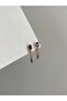 Rose Gold Steel Lauretta Earrings - Purple Drop Stone, No Darkening - 3