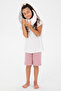 Girl's White Pajama Set 50312190 -Vr013 - 2