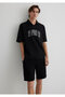 Pro 91 Printed Black Polo T-Shirt Relaxed Fit / Relaxed Cut 0612748 -71379