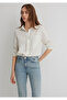 Striped Ecru Shirt Loose Fit / Loose Relaxed Fit 1211015-84006 - 3