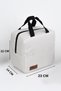 7 Lt Mila Food Carrying Bag Thermal Insulated Thermal Bag Lunch Bag Camping Cream - 4