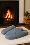 Velvet Men's House Slippers Soundproof Sole Wool Slippers - 2