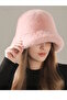 Pink Color Plush Hat - 2