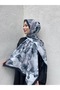 New Season Rose Pattern Soft Cotton Comfortable and Elegant Shawl - 5