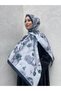 New Season Rose Pattern Soft Cotton Comfortable and Elegant Shawl - 3