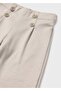 Girl's Long Pants Ecru - 4