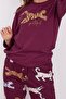 Girl's Purple Long Sleeve Pajama Set - 3