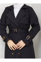 Double-Breasted Collar Belted Modest Trench Coat RC1103056 - 7