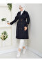 Double-Breasted Collar Belted Modest Trench Coat RC1103056 - 4