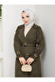Modest Double Breasted Collar Waterproof Belted Trench Coat Rc1103013 - 6