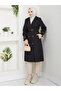 Modest Double Breasted Collar Waterproof Belted Trench Coat Rc1103013