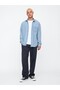 Denim Big Shirt 589582-589790 Men's Denim Shirt Dark Blue - 3