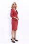 V-Neck Cropped Jacket & Plain Tight Skirt-Tile - 1016540 - 2