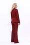 Yonca Jacket & Flared Trousers Set - Burgundy - 1027530 - 3