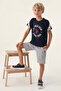 US Polo Assn Licensed Three Colors Navy Blue Boy's Bermuda Suit - 3