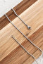 Steel Box Square Chain Men's Necklace 1mm Does Not Tarnish - 5