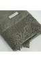 Alicia Hand Face Towel 100% Organic Cotton Laced Green 50X90 cm - 3