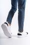 Genuine Leather Men's Sports Shoes & Sneakers Navy Blue/White -Mbkry506-Lcvb - 7