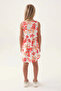 Girl's dress - salmon floral - 5