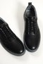 Genuine Leather 1326-S Black Men's Sports Shoes & Sneakers - 2