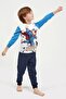 Boy - Licensed The Man Of Steel Cream Long Sleeve Tracksuit Set