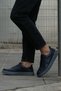 Genuine Leather 4500-Lcv Navy Blue Men's Sports Shoes & Sneakers - 5