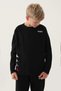Black Crew Neck Kappa Logo Printed Boy's Sweatshirt