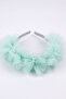 Glitter Girl's Crown with Mint Tulle Detail - 2