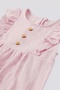 US Polo Assn Licensed Overalls Pink Baby Girl Jumpsuit - 2