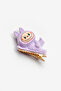 Girl's Clip Buckle with Lilac Toy Figure - 2