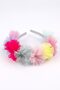 Glitter Girl's Crown with Multi-Colored Tulle Detail - 2