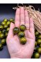 20 mm Khaki Green Wooden Beads (50 Gr 23 Pieces) Wide Hole Diameter 7 mm Macrame Bag Bracelet Jewelry - 2