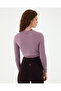 Lilac Purple Ecovero ™ Viscose Long Sleeve Wrap Waist Crop Blouse - 2