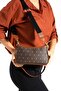 Women's Minimal Cross Strap Stylish Hand and Shoulder Bag - 5