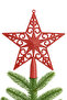Christmas Pine Tree Ornament Pine Toppers Luxury Red