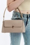 Mink Women's Retro Leather Look Shoulder Bag with Front Cover - 2