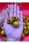 26 mm Yellow Wooden Beads (10 Pieces) Wide Hole Diameter 10 mm Macrame Bag Bracelet Jewelry Colorful - 2