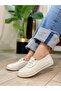 Women's Perforated Soft Leather Casual Shoes - 2