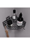 Adhesive Set of 2 Bathroom Corner Shelf Shower Shampoo Holder Wall Organizer Organizer Shelf - 3