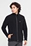 Men's Black Fleece Coat - 3
