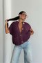 Soft Textured Knitwear Vest with Large Button Detail Aw25Yl0004