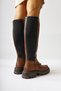 Meli Tan Buckle Detailed Buckle Women's Boots with Buckle - 7