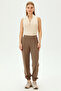 Jogger Comfortable Fit Knitted Trousers with Elastic Waist and Legs - 3