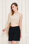 Women's Summer Muslin Fabric Comfortable and Fresh 3-Piece Shorts with Pocket Detail - 2