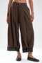 Women's Pleated Design Trousers with Lace Detail on the Legs - 4