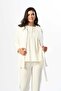 Women's Ecru Lace Winter Special Design Maternity Maternity Dressing Gown Pajama Set - 3