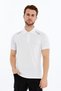 Men's Polo Neck T-Shirt Breathable Fabric Procool Sports Outdoor T-Shirt White