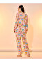 All Over Ice Cream Print Long Sleeves T-Shirt and Pyjama Set - 5