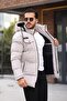 Long Puffer Coat with Chest Pockets and Fur Lining Pldp 2957_50456-1 - 3