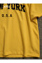 Usa Fit Printed - Oversize Yellow T-Shirt & Black Pants Jogger Men's Tracksuit Set - 4